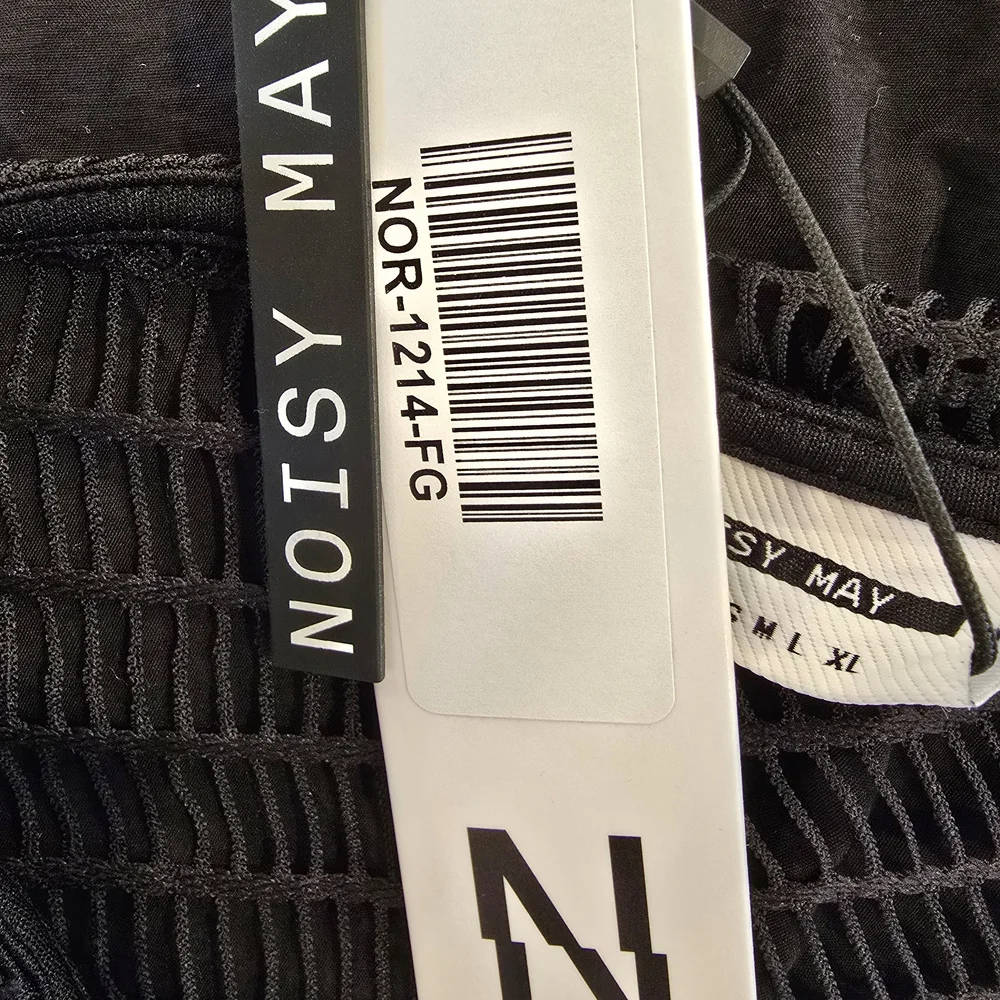 Noisy May Black Mesh Detail Dress Size Small Nwt. - Picture 15 of 15